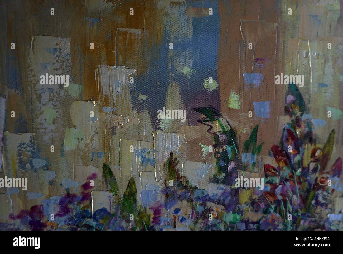 Colorful landscape painting hi-res stock photography and images - Alamy