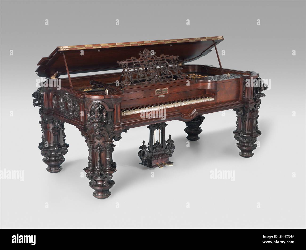 Square Piano 1853 Robert Nunns This costly showpiece of Renaissance and  Rococo Revival eclecticism, an obvious status symbol perhaps intended for  display at New York's Crystal Palace exposition, elevated the reputation of