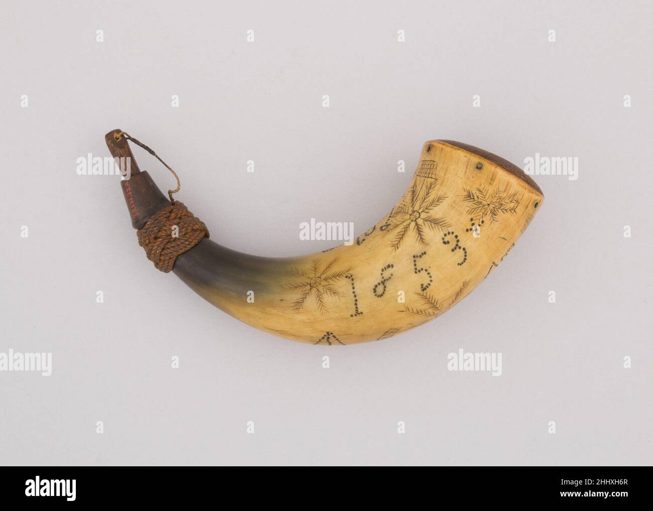 Powder Horn 1853 American. Powder Horn 29586 Stock Photo Alamy