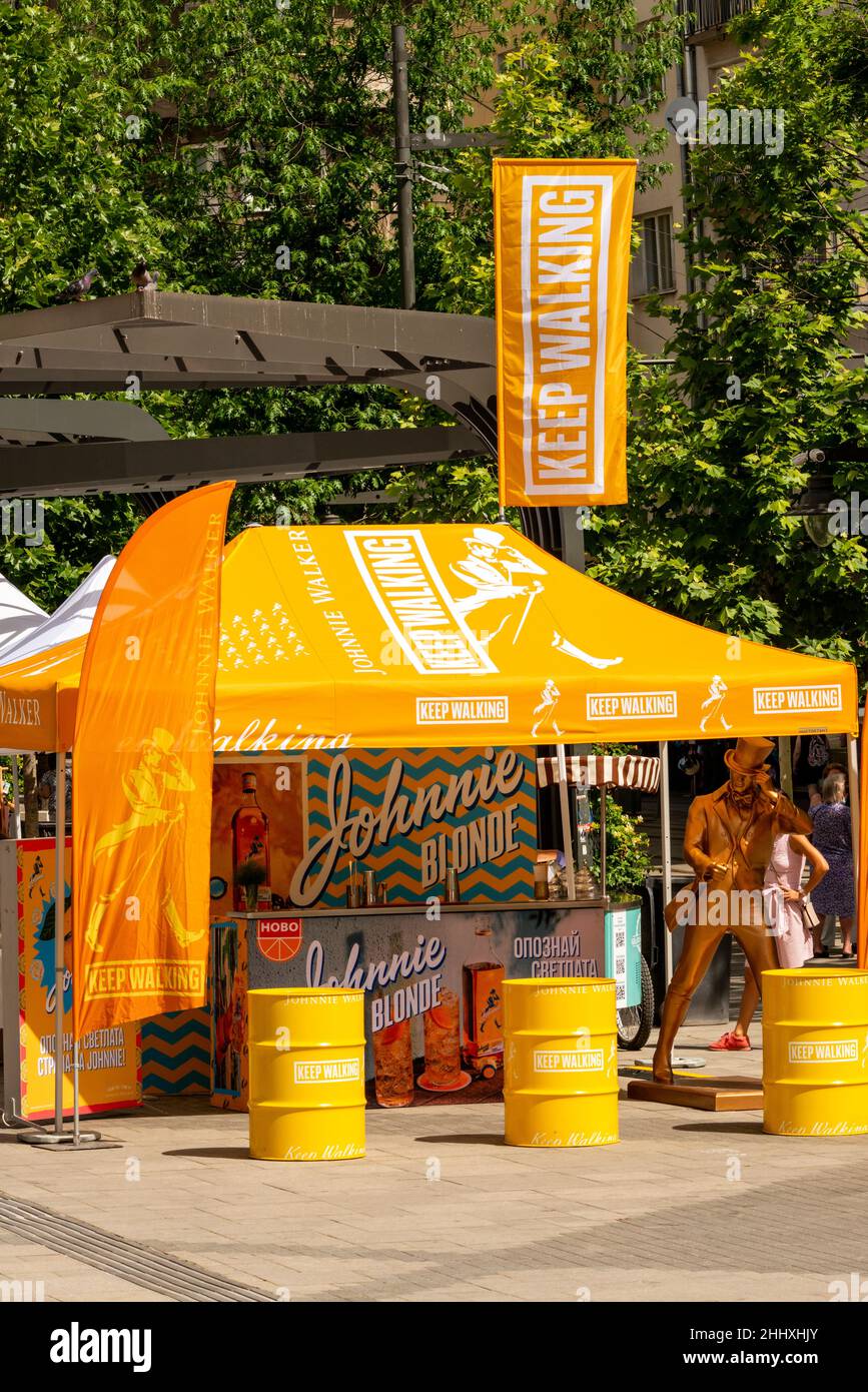 Johnnie Blonde by Johnnie Walker promotional outdoor bar and stall in