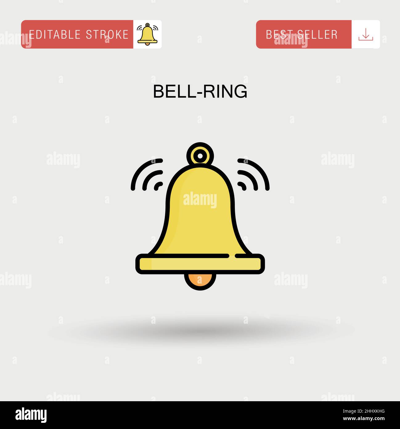 Make the bell ring Stock Vector Images - Alamy