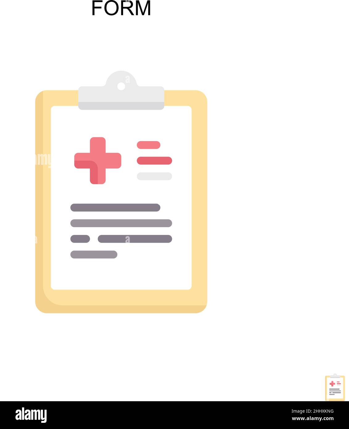 Form Simple vector icon. Illustration symbol design template for web ...