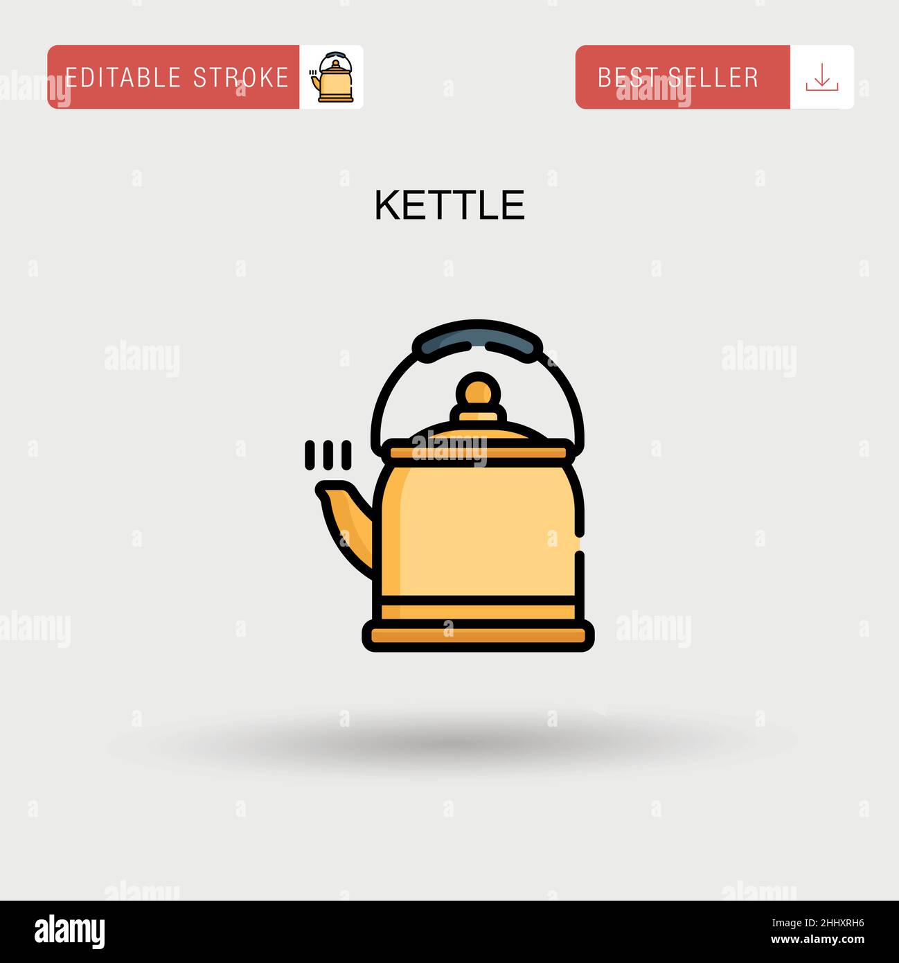 Kettle Simple vector icon Stock Vector Image & Art - Alamy