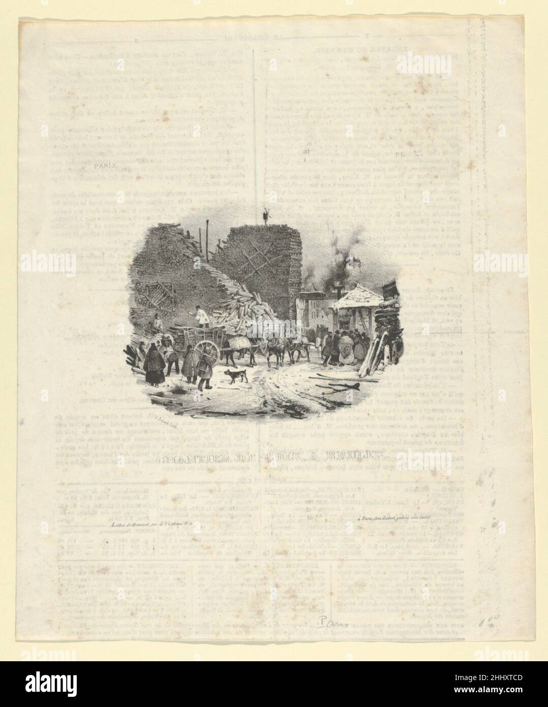 Chantier de Bois a Bruler 19th century Victor Adam French. Chantier de — free download