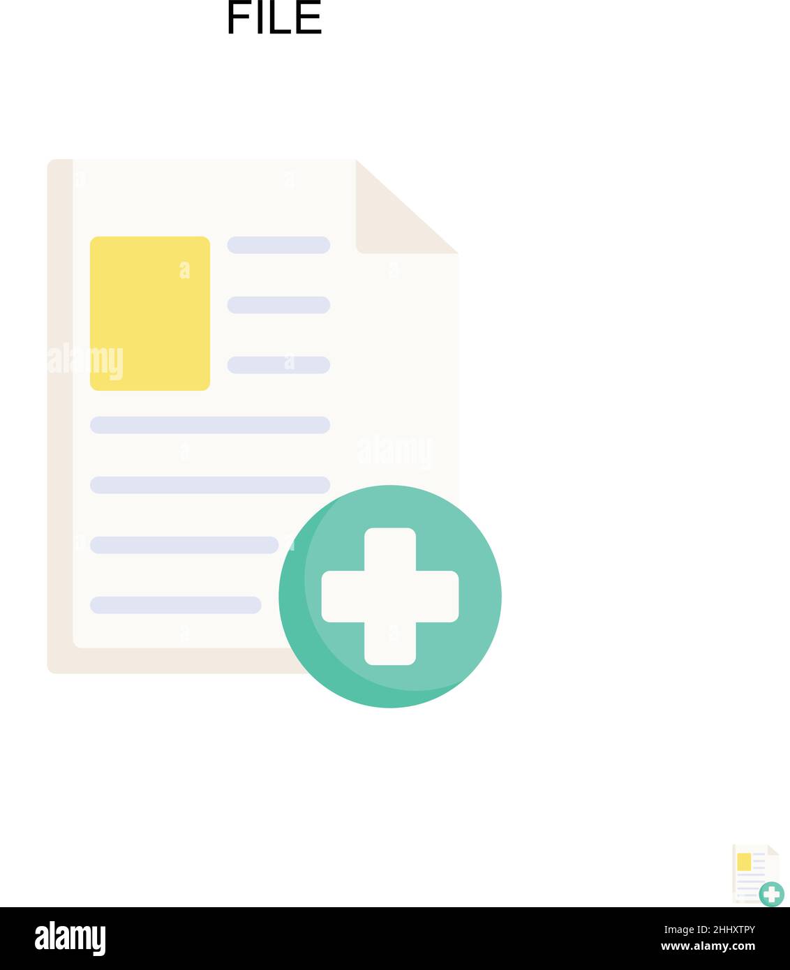 File Simple vector icon. Illustration symbol design template for web ...
