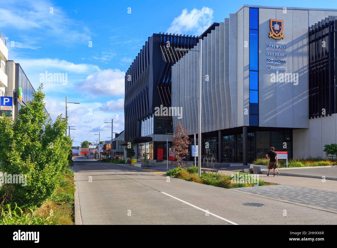 The University of Waikato /  Toi-Ohomai Institute of Technology campus in Tauranga, New Zealand Stock Photo