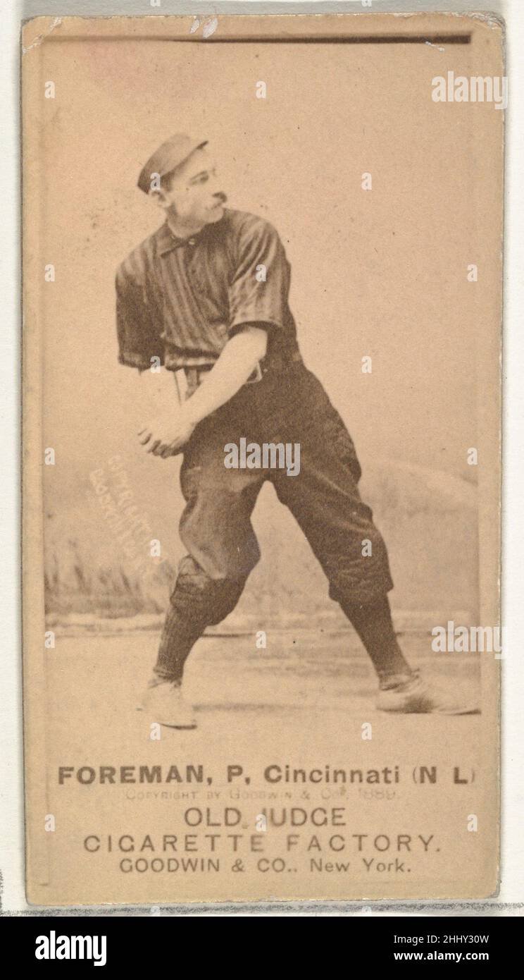 Francis Isaiah "Monkey" Foreman, Pitcher, Cincinnati, from the Old