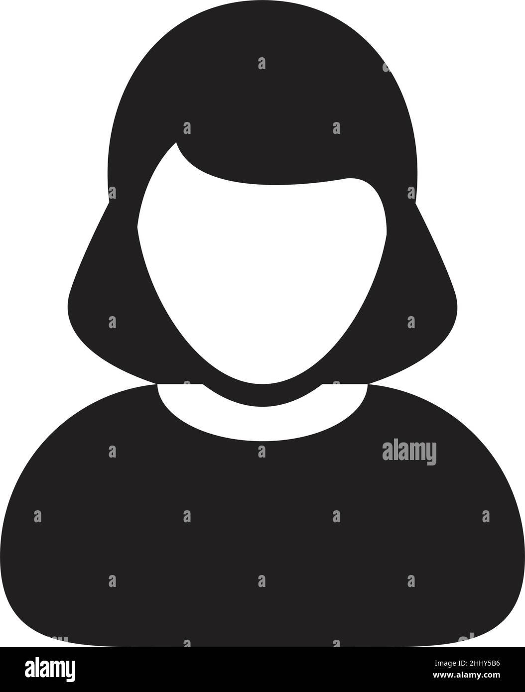 Client icon vector female user person profile avatar symbol for ...