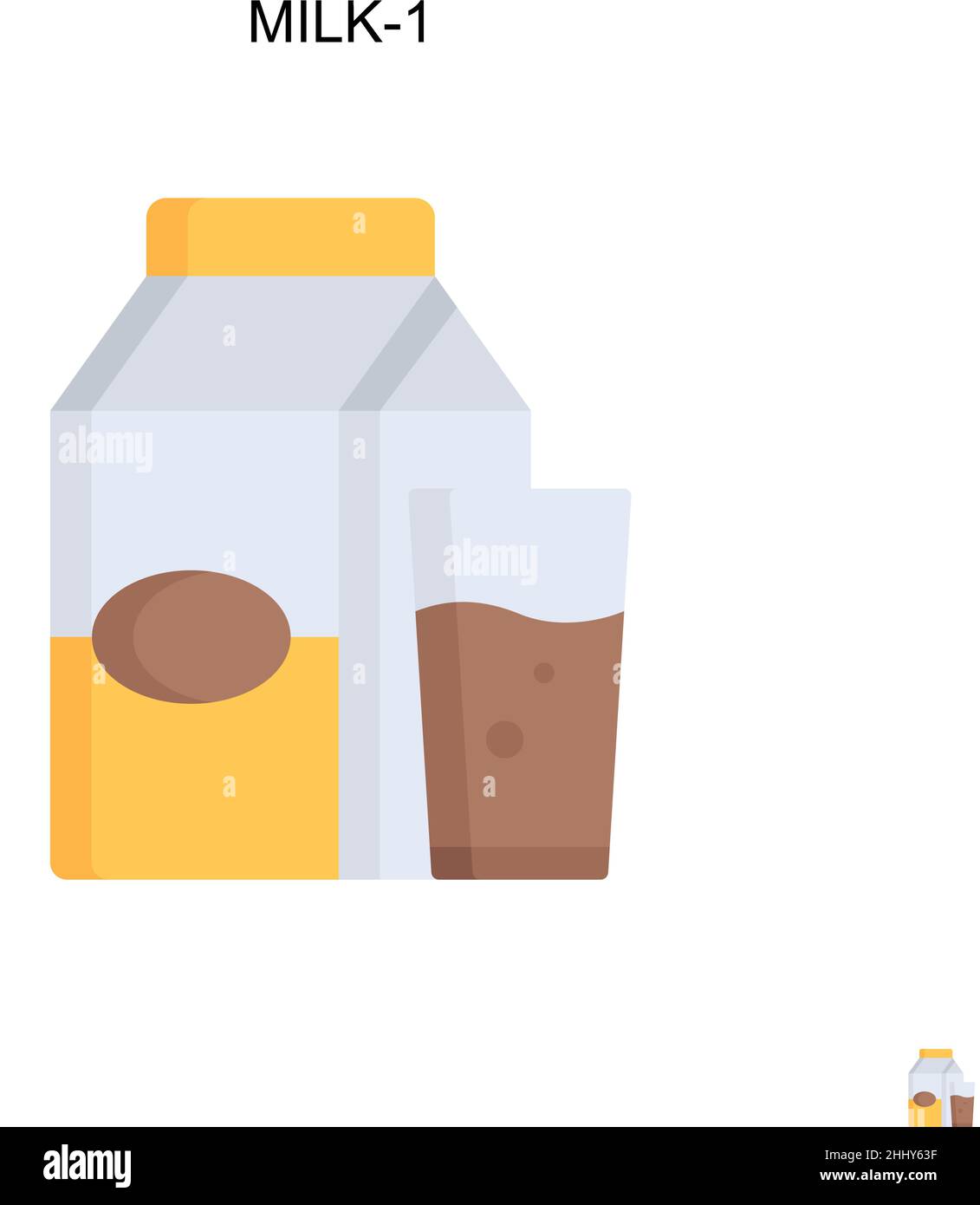 Milk-1 Simple vector icon. Illustration symbol design template for web ...