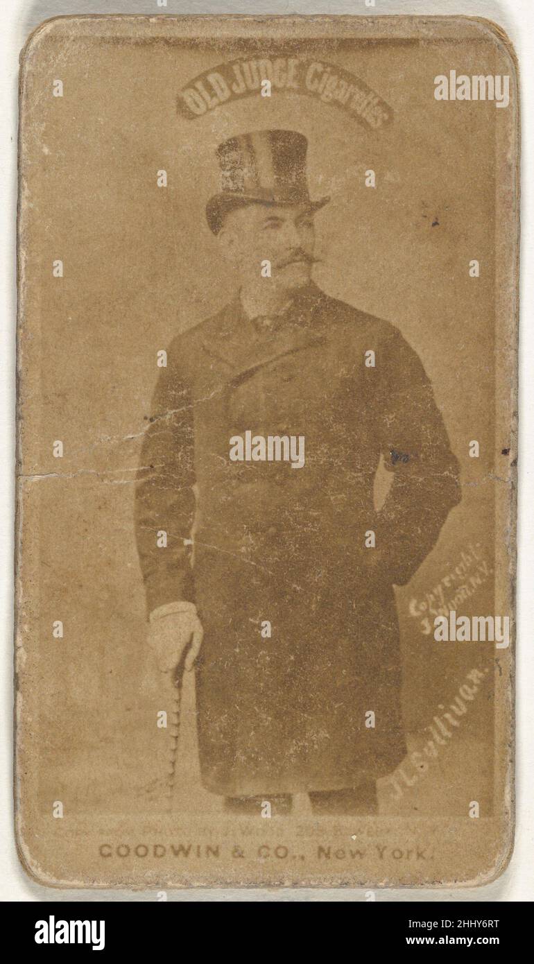 John L. Sullivan, from the Celebrities and Prizefighters series (N174) for  Old Judge Cigarettes 1887–88 Issued by Goodwin & Company The 