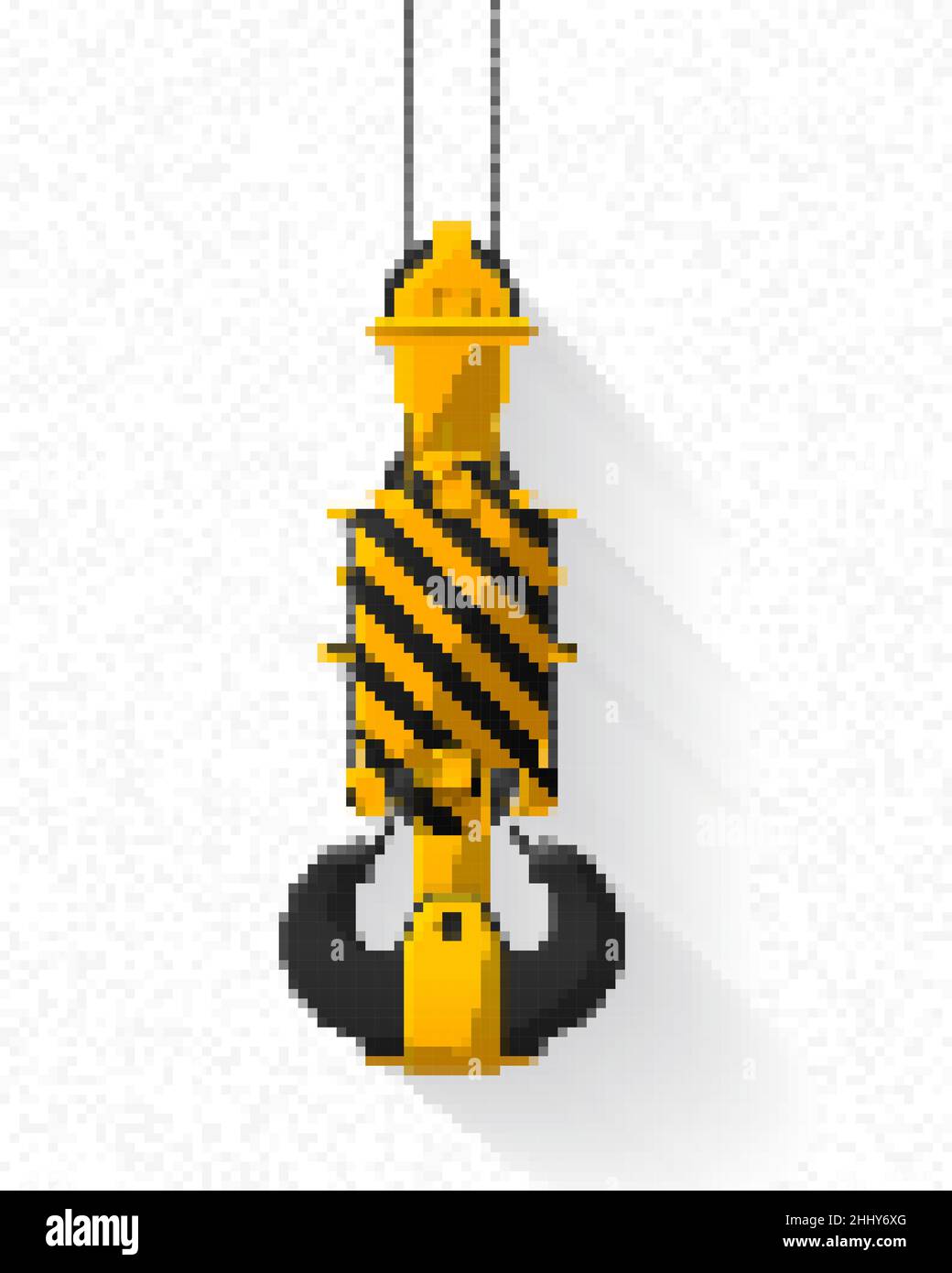 Crane hook pixel icon, vector illustration Stock Vector Image & Art Alamy