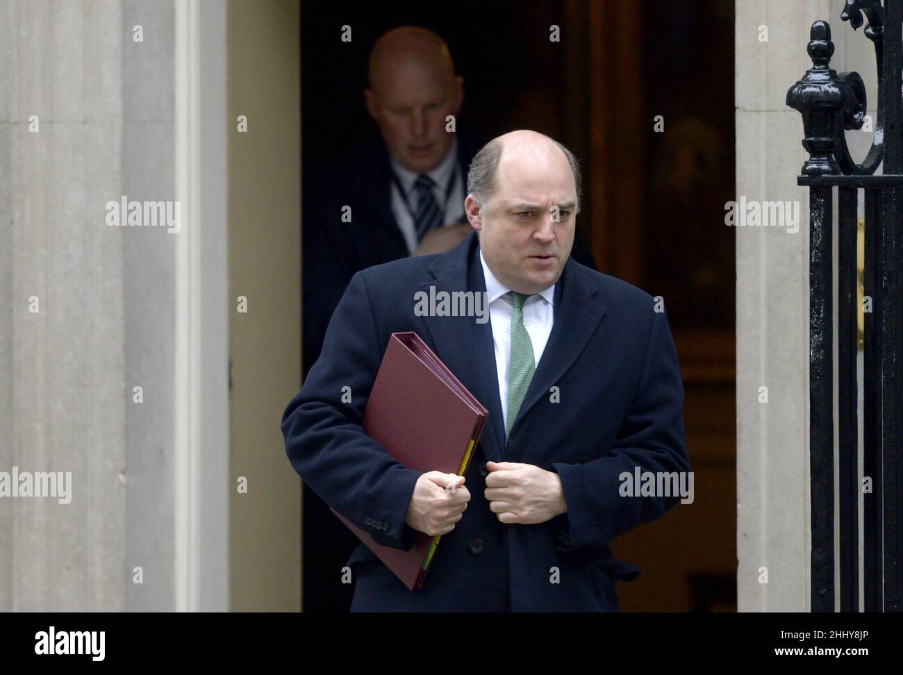 Ben Wallace MP - Secretary of State for Defence - leaving a cabinet meeting in Downing Street, 25th Jan 2022 Stock Photo