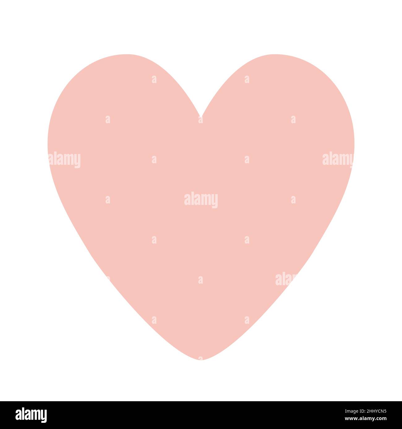 Cute pink heart shape icon. Vector illustration. Design element for ...