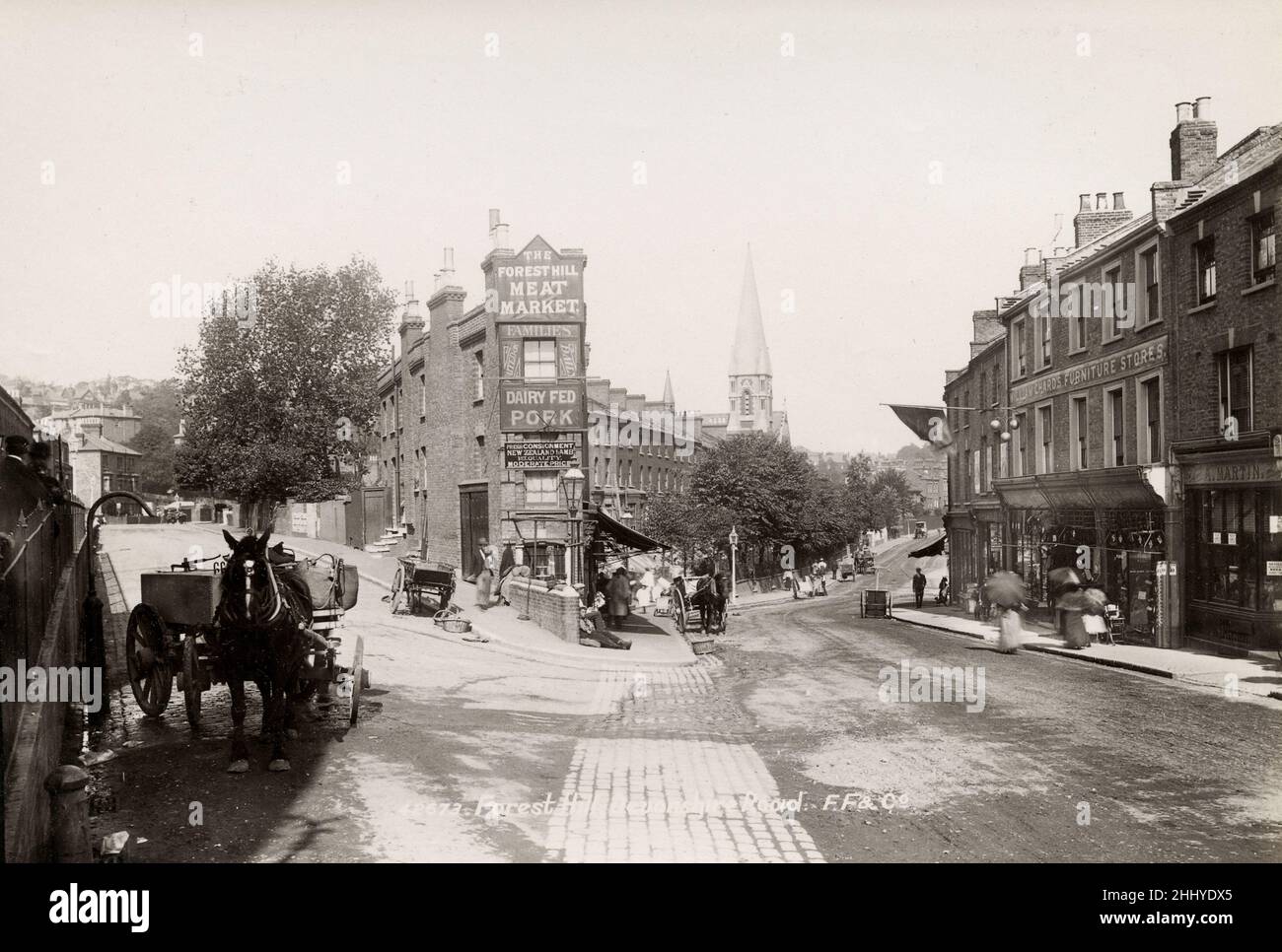 Vintage photograph, late 19th, early 20th century, view of Devonshire