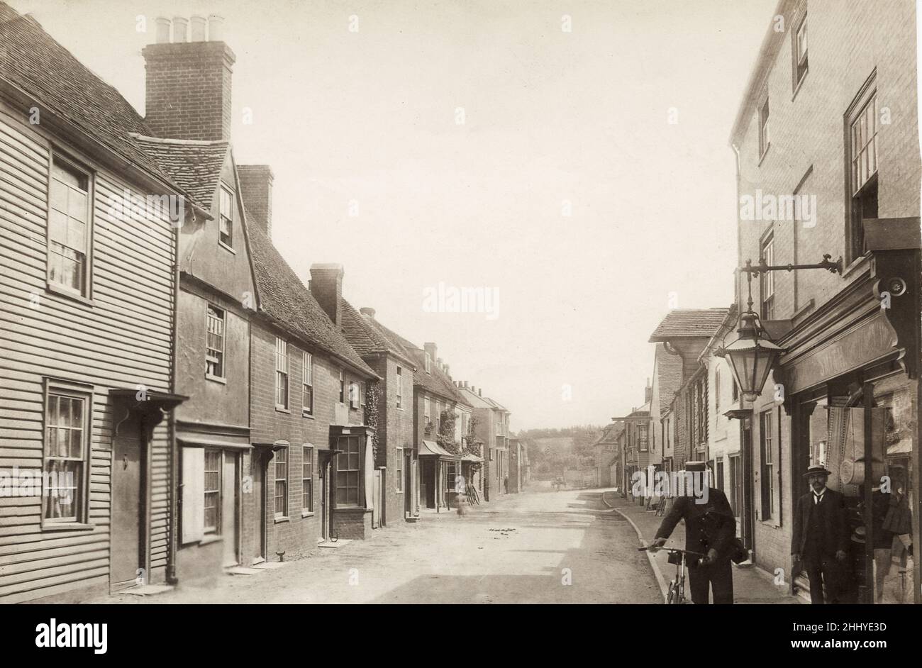 Vintage photograph, late 19th, early 20th century, view of Sturry, Kent Stock Photo