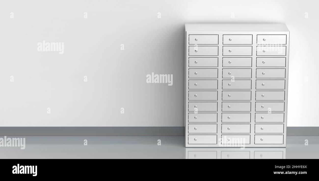 Safety deposit boxes in a bank Stock Photo Alamy