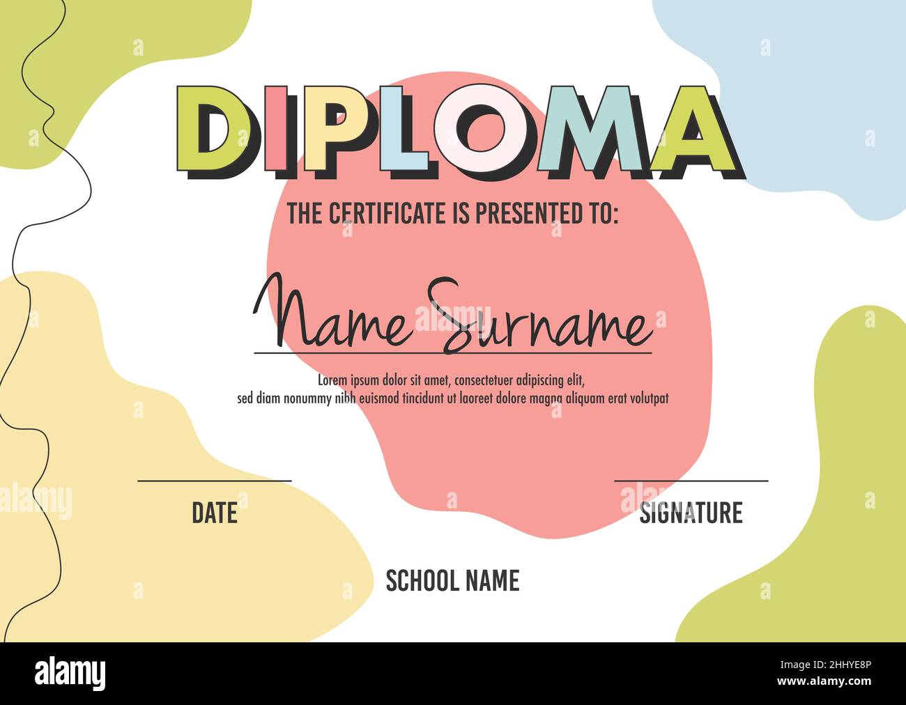 Kids certificate hi-res stock photography and images - Page 2 - Alamy, image size:1300x1012