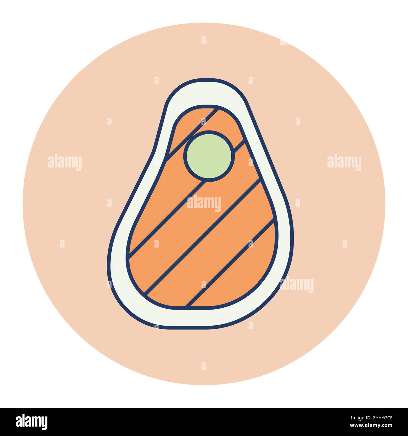 Steak vector flat icon food meat. Barbecue and bbq grill sign. Graph ...