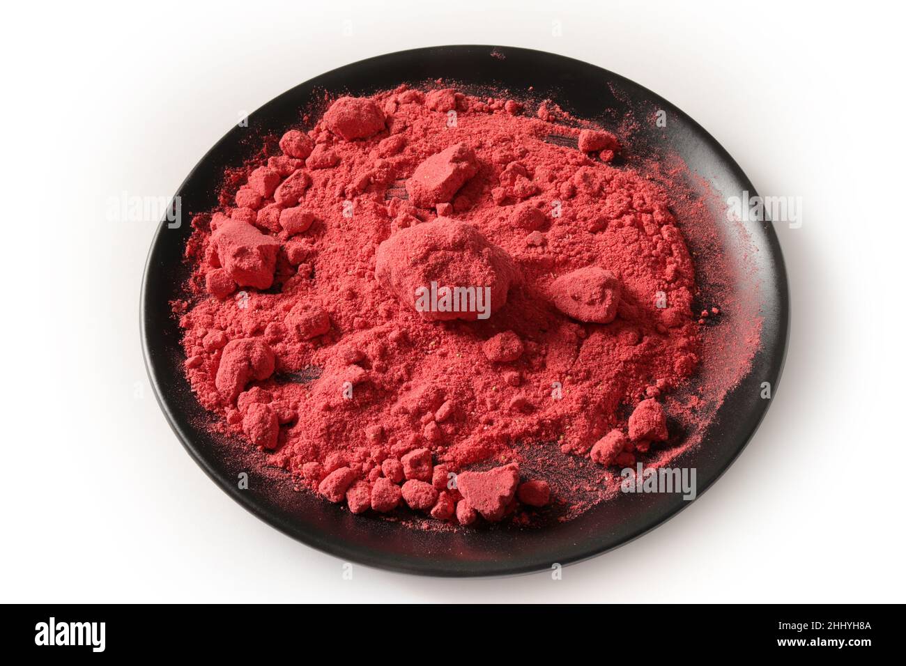 Freeze dried strawberry powder. Food background Stock Photo Alamy