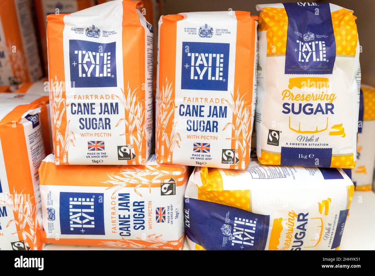 Tate Lyle cane Jam sugar Stock Photo Alamy