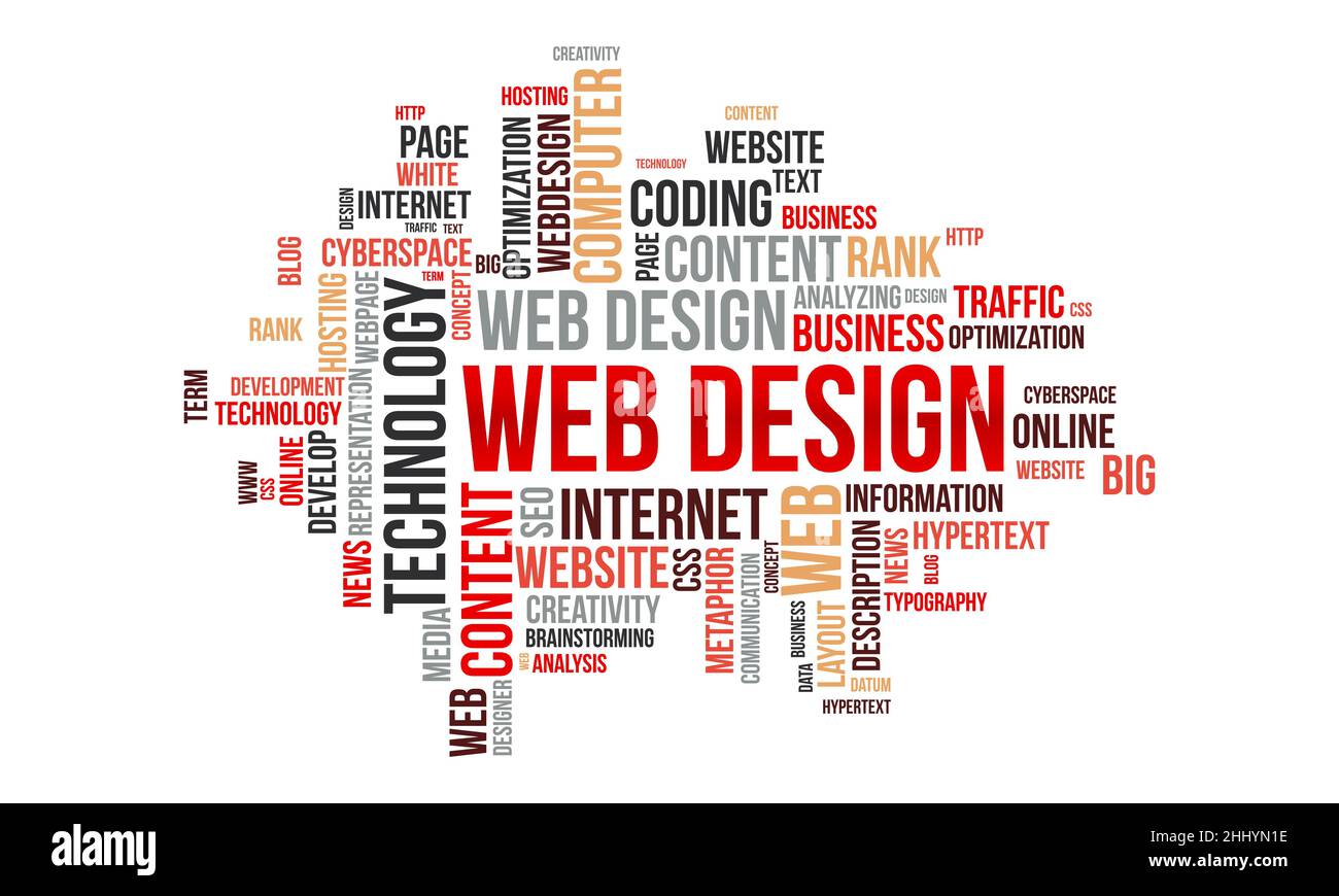 Web design word cloud template. Creative concept vector background ...