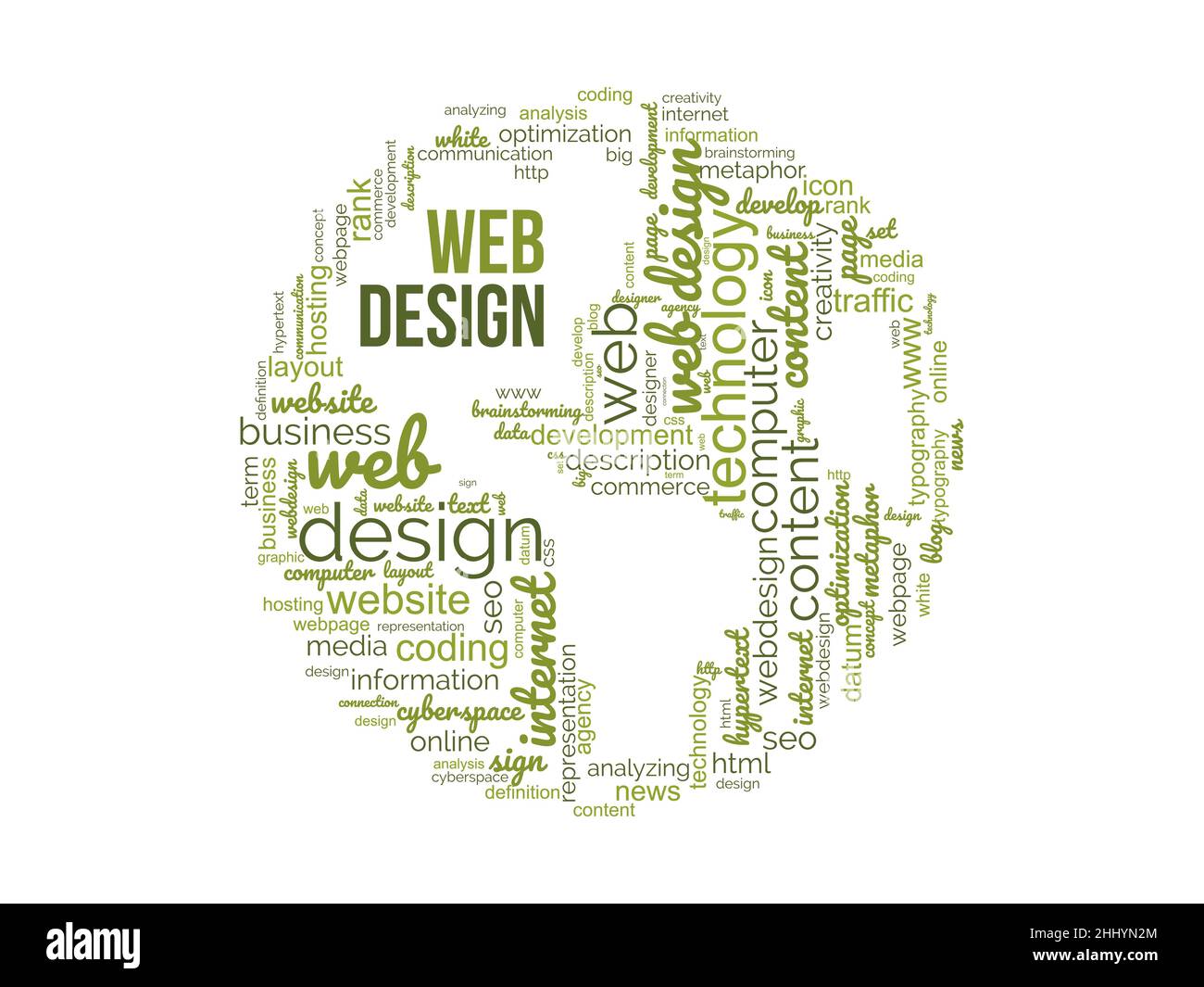 Web design word cloud template. Creative concept vector background ...