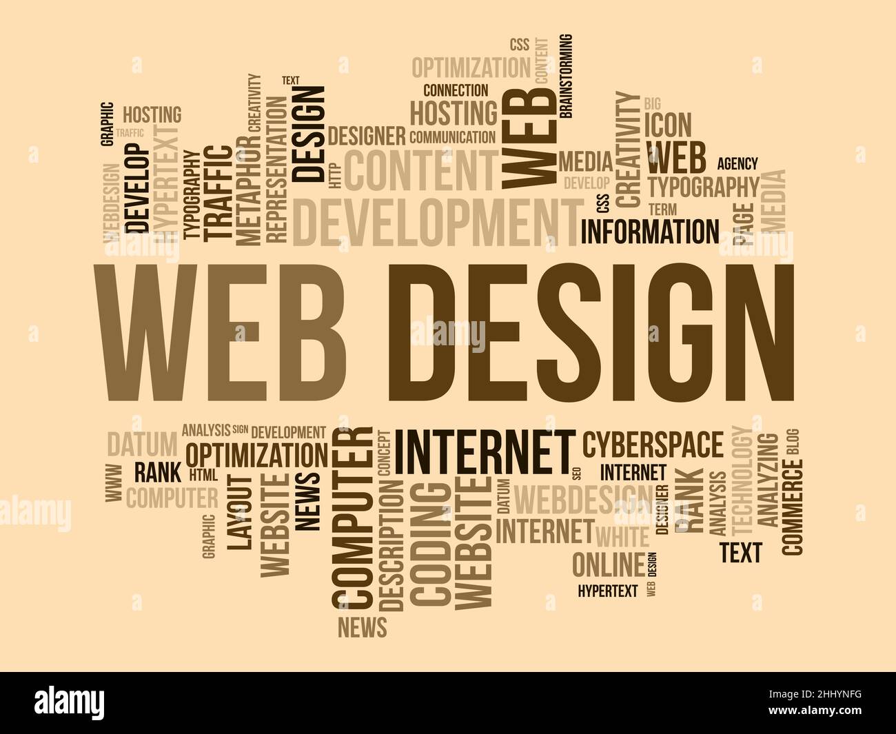 Web design word cloud template. Creative concept vector background ...