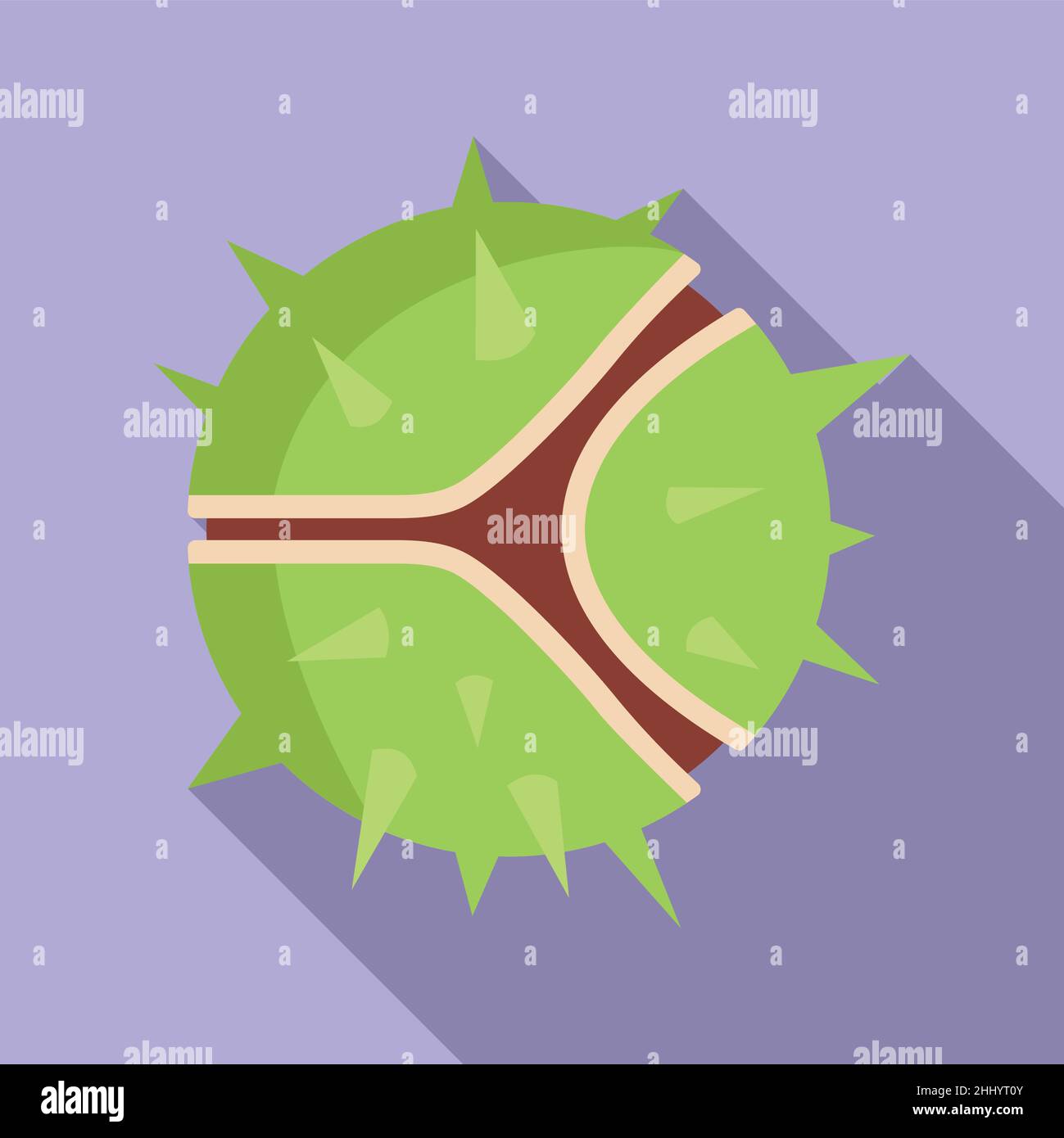Food chestnut icon flat vector. Fruit tree Stock Vector Image & Art - Alamy