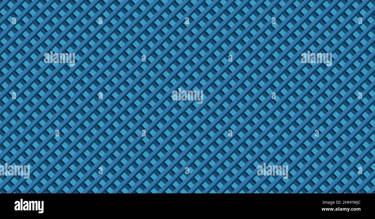 Industrial panoramic blue background, many intersecting lines - Vector illustration Stock Vector