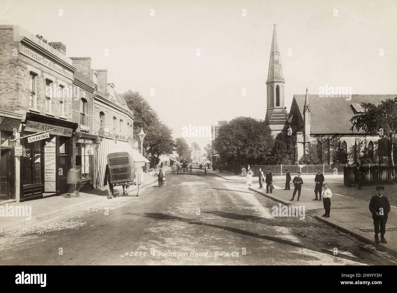 Vintage photograph, late 19th, early 20th century, view of Sydenham Road, Bristol Stock Photo