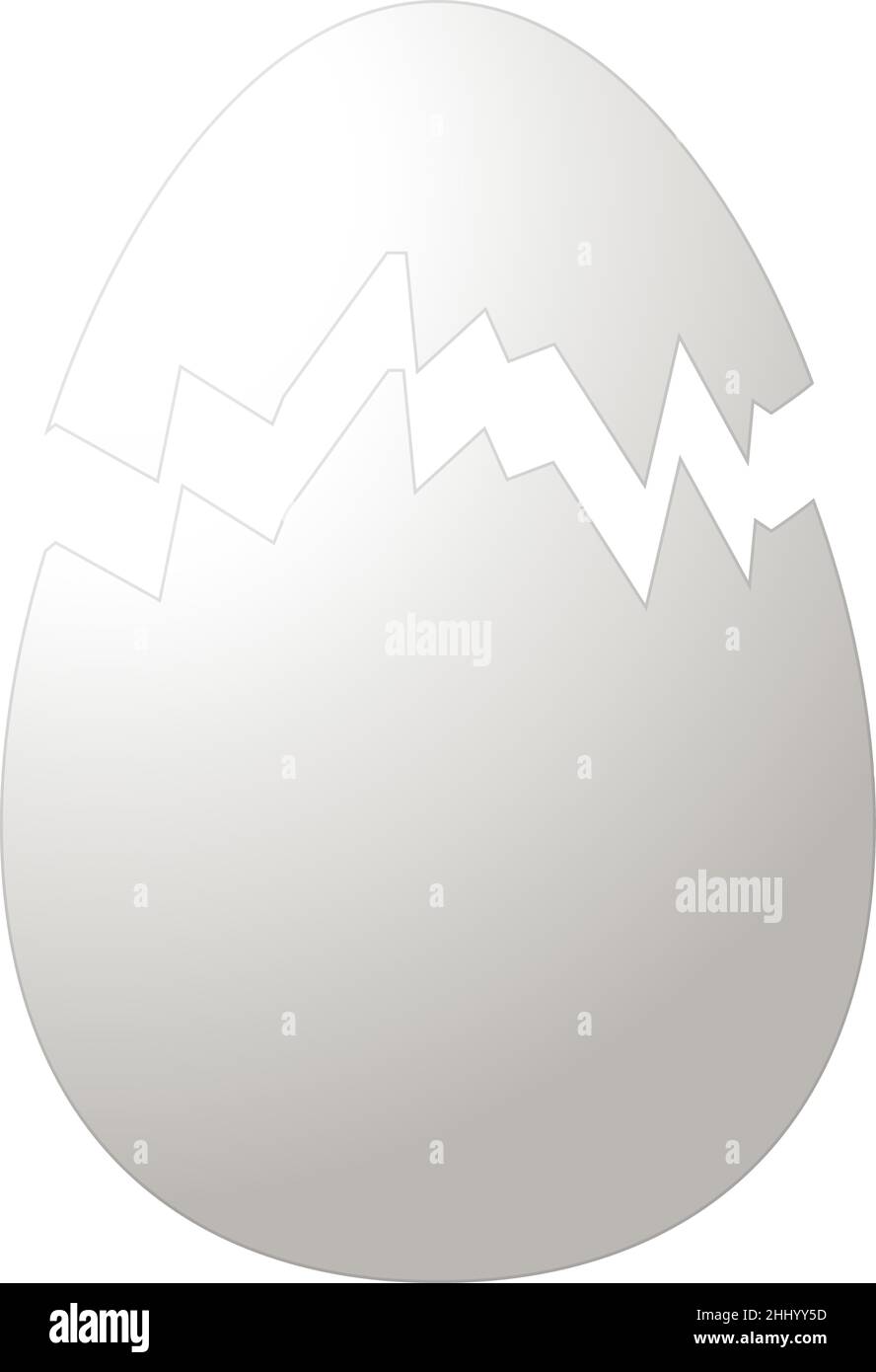 Boiled food icon cartoon vector. Egg broken Stock Vector