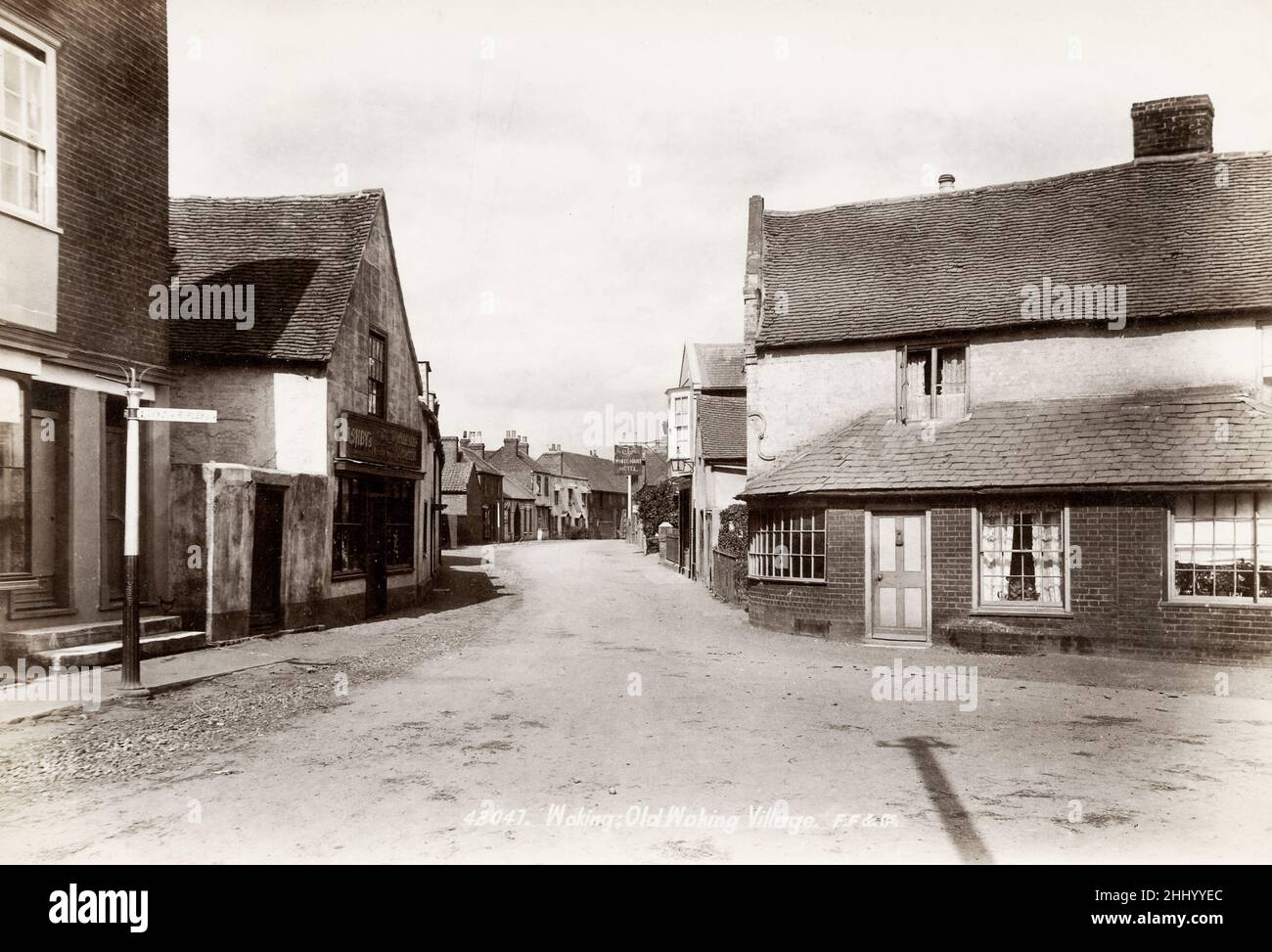 Vintage photograph, late 19th, early 20th century, view of Old Woking