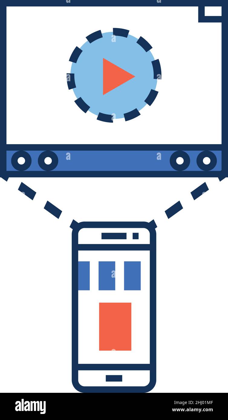 Mobile technology video Stock Vector Images - Alamy