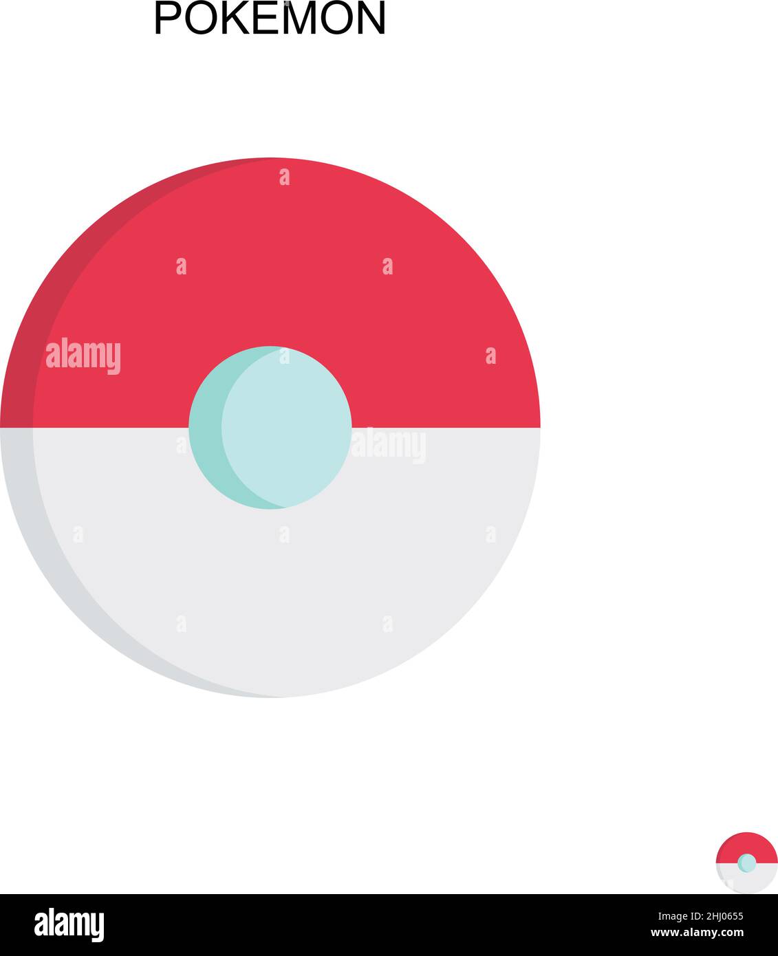 Game Pokeball Outline Icon Pokemon Container Vector Illustration