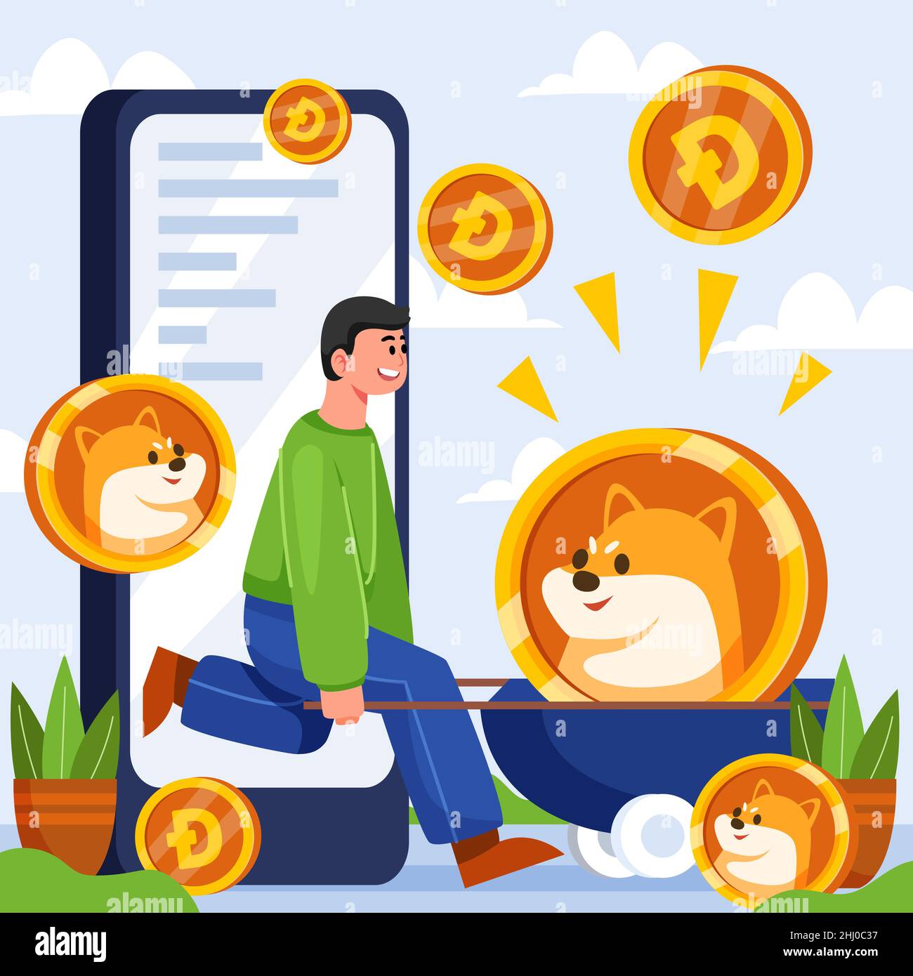 Meme crypto Stock Vector Images - Alamy