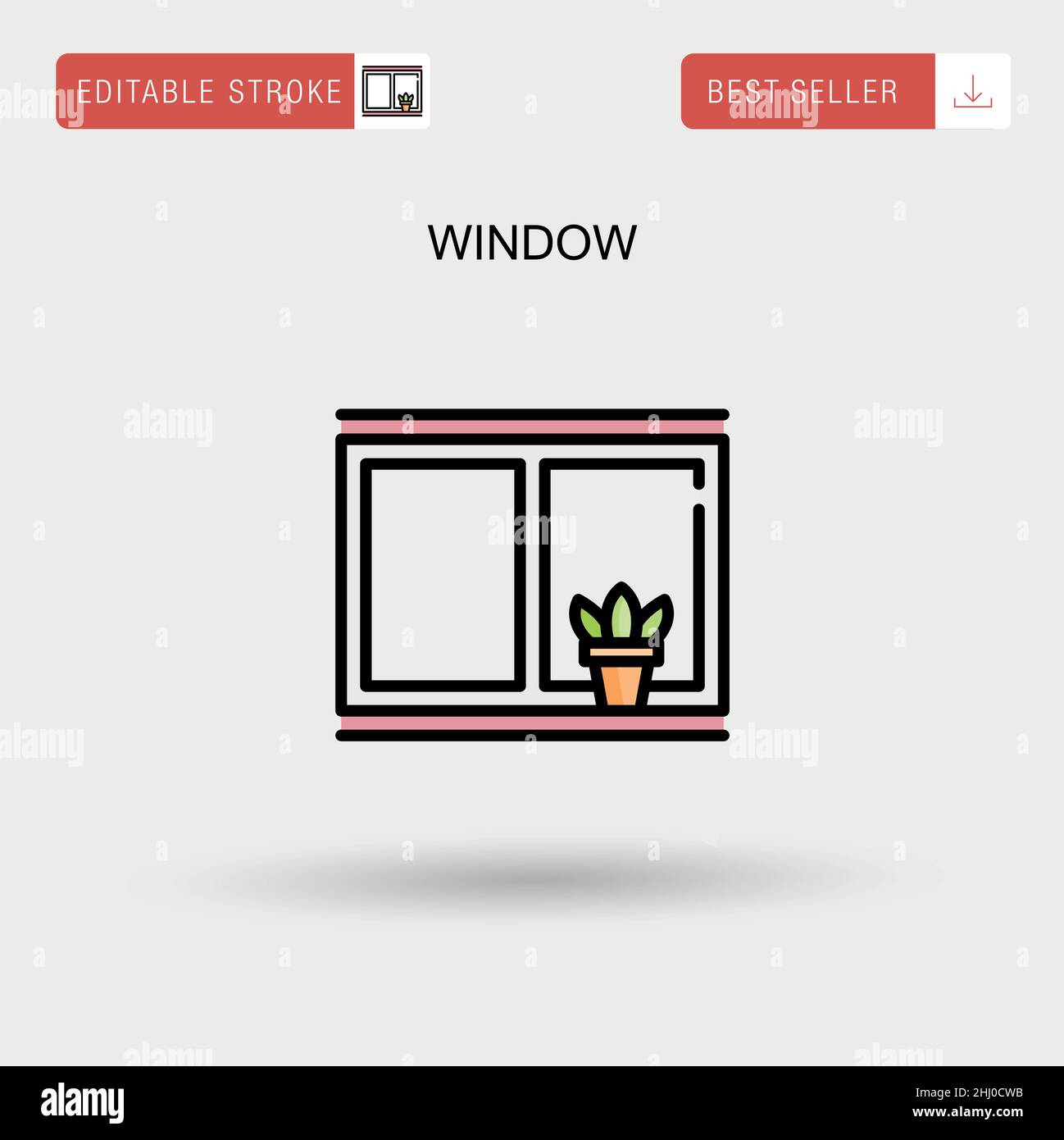 Window Simple vector icon Stock Vector Image & Art - Alamy