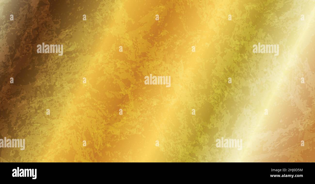 Panoramic gold background covered with rust - Vector illustration Stock ...
