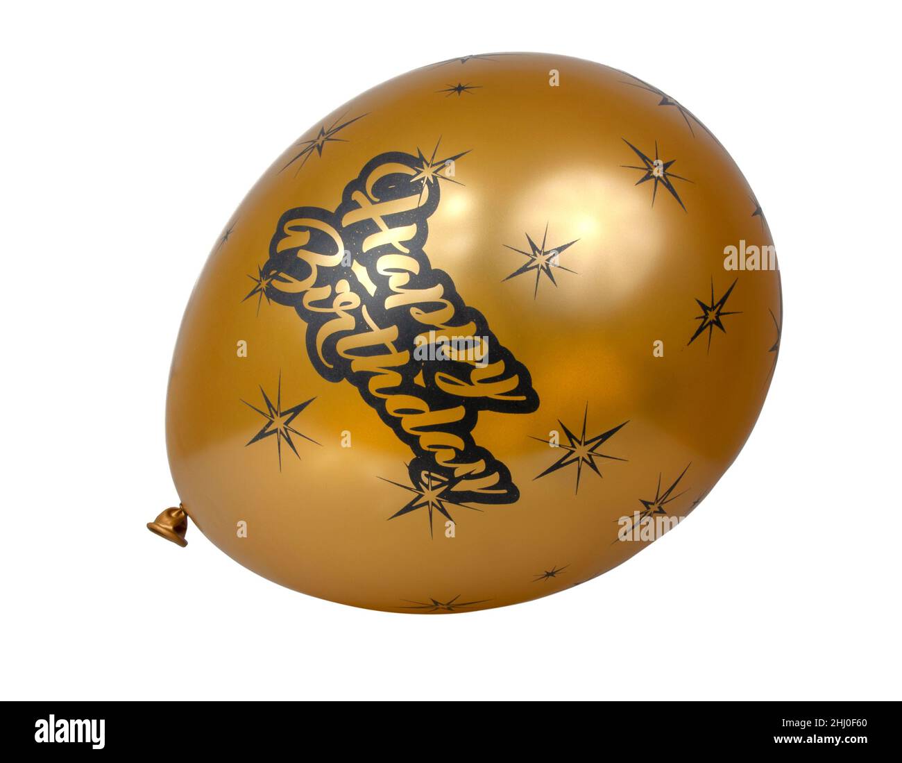 Gold balloon isolated on the white Stock Photo - Alamy