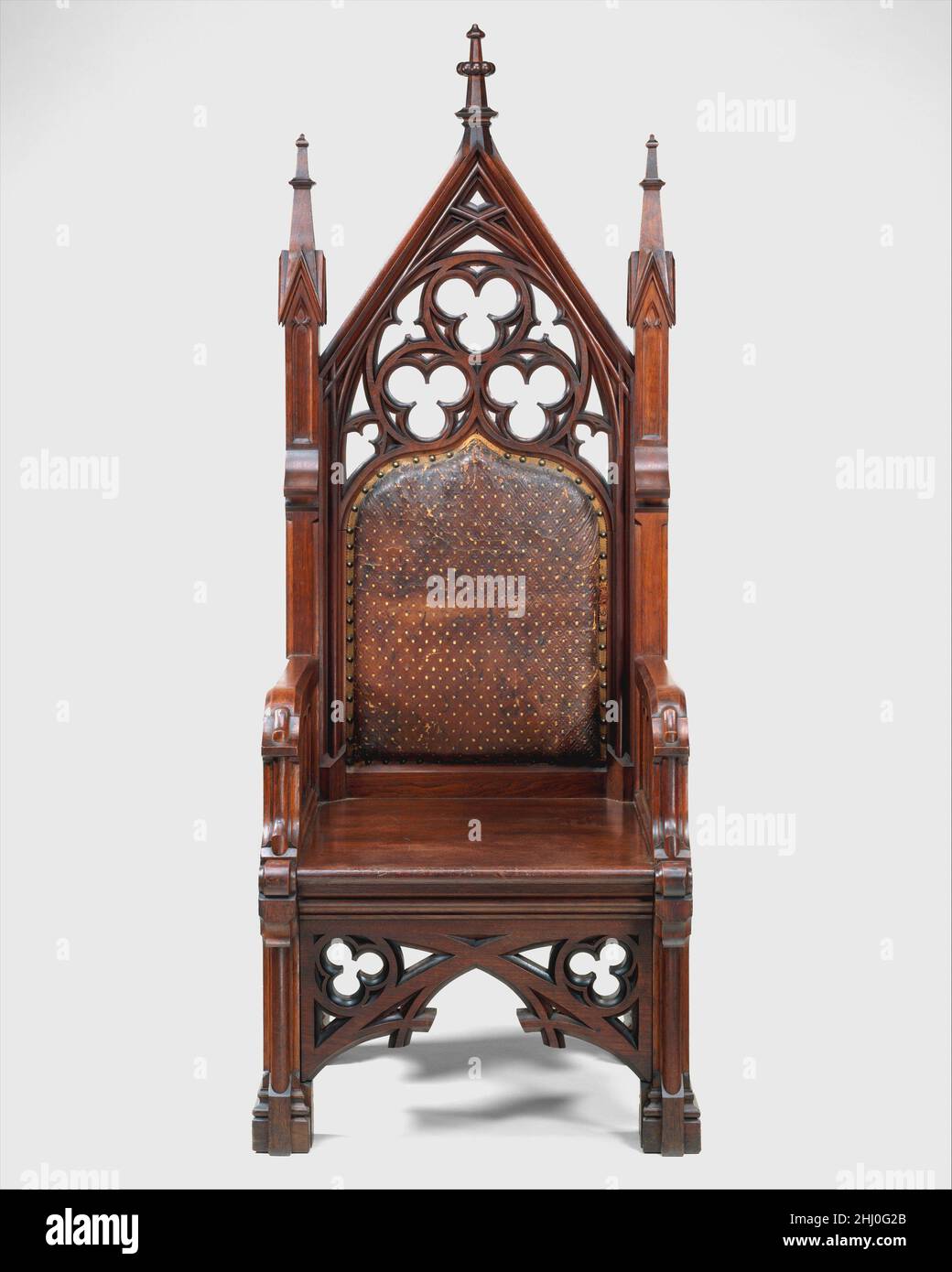 Gothic revival bookcases hi-res stock photography and images
