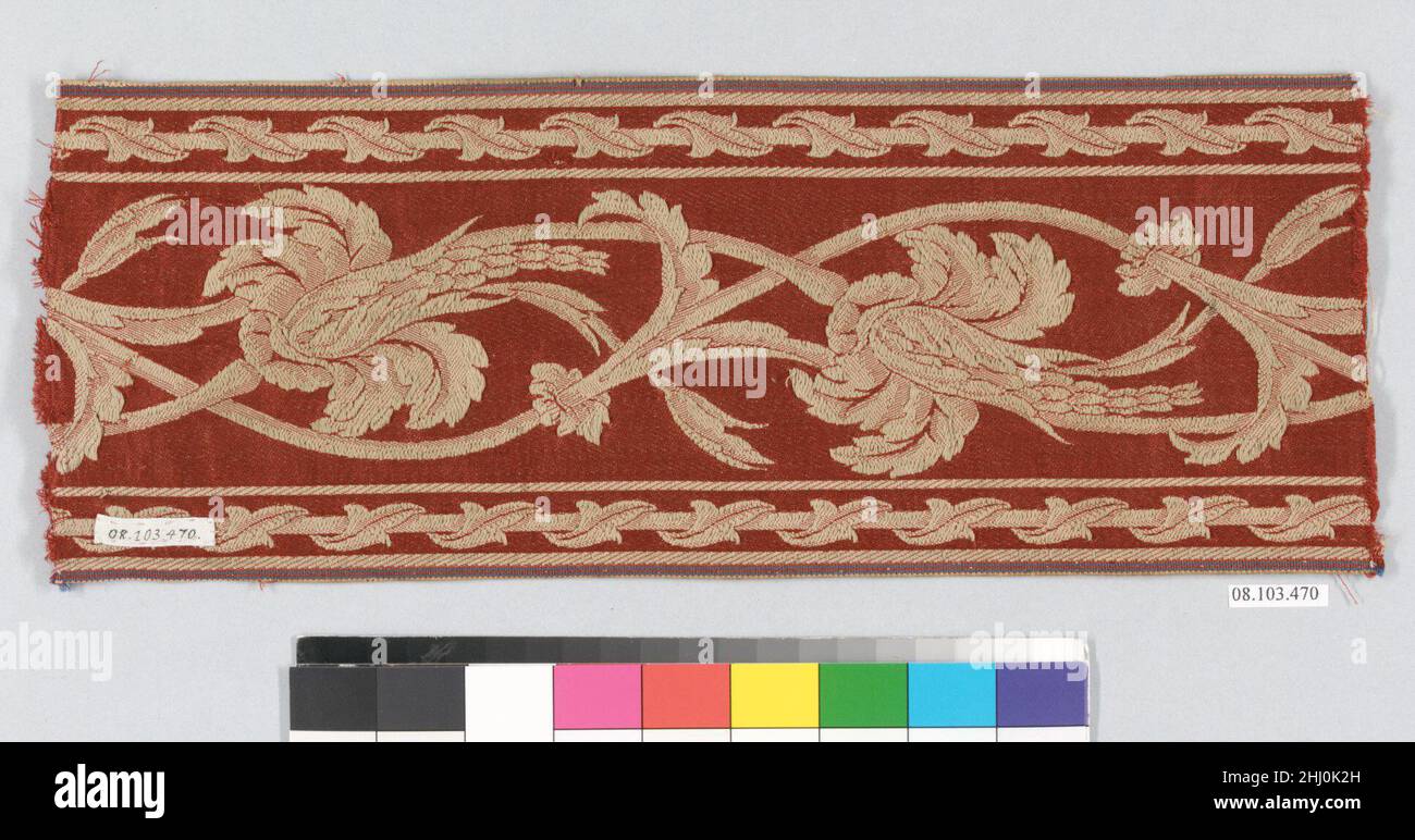 Ribbon mid-19th century French. Ribbon 213967 Stock Photo - Alamy