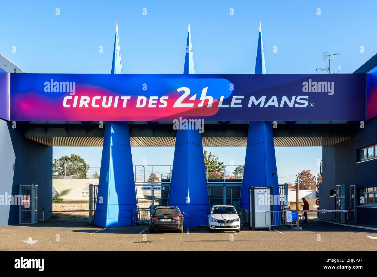 Gateway of the circuit of the 24 hours of Le Mans, France Stock Photo