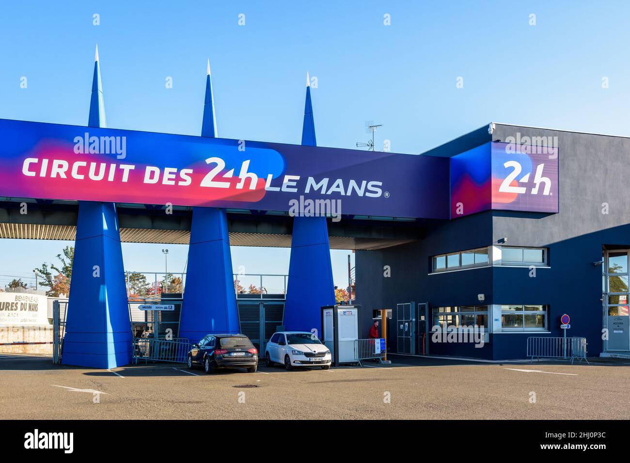 Gateway of the circuit of the 24 hours of Le Mans, France Stock Photo