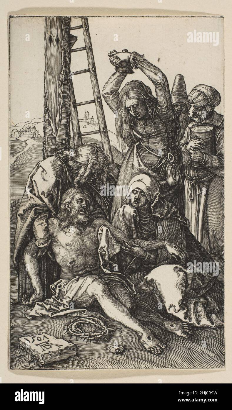 The Lamentation, from The Passion 1507 Albrecht Dürer German. The Lamentation, from The Passion  391165 Stock Photo