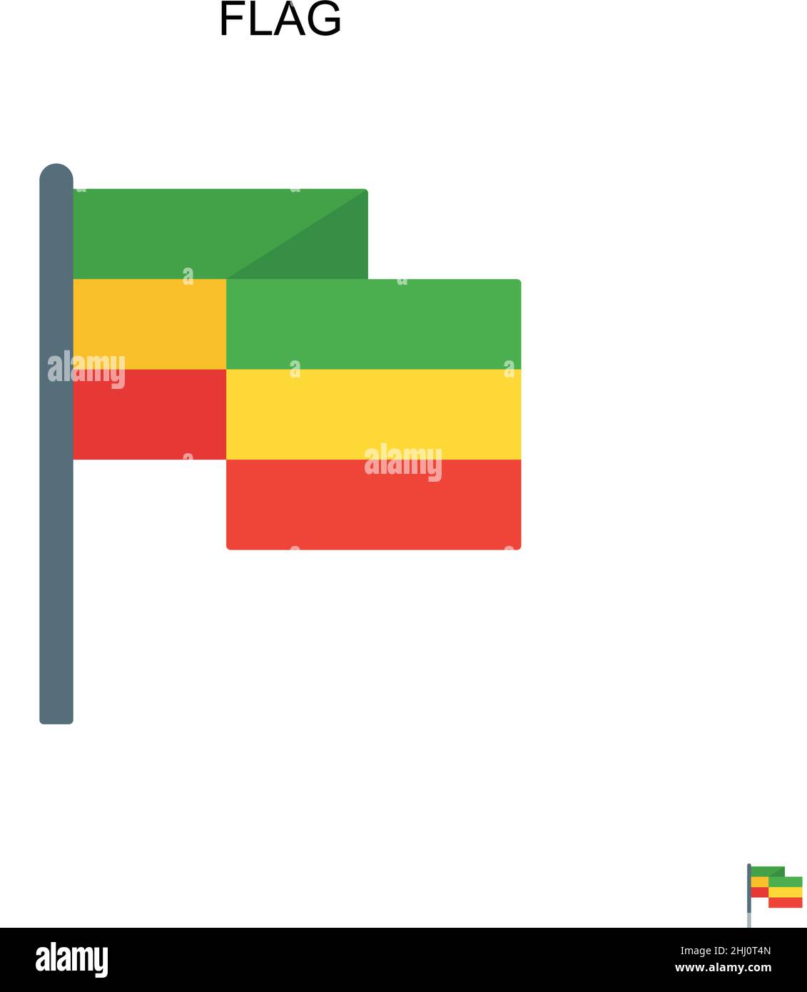 Flag Simple vector icon. Illustration symbol design template for web ...