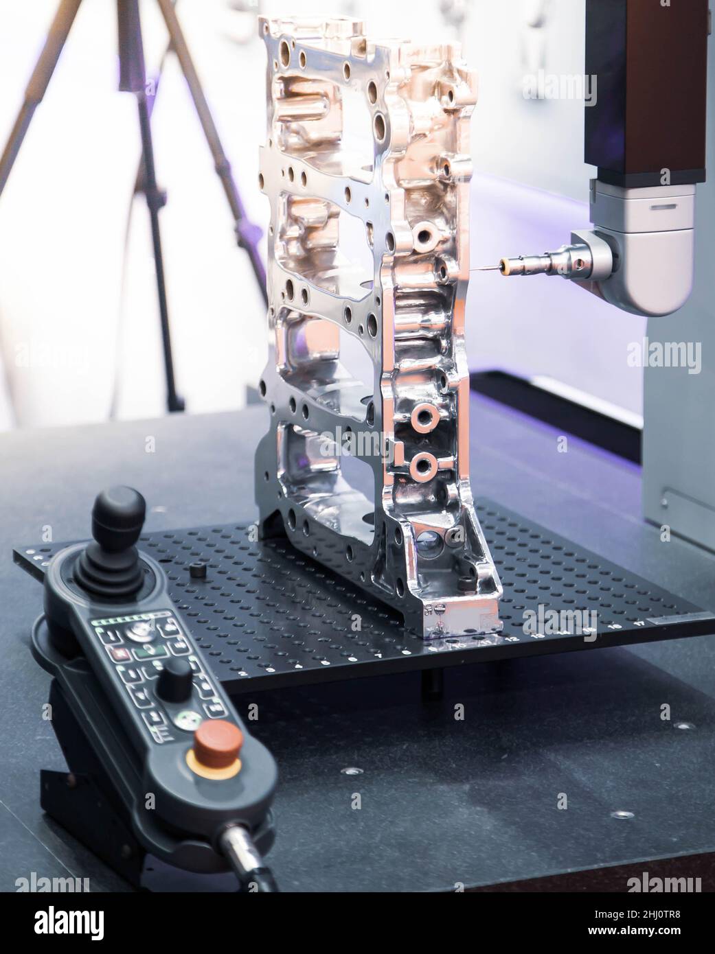 CMM Coordinate Measuring Machine inspecting dimension of automotive