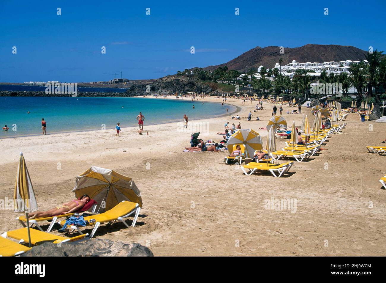 "Playa Flamingo" beach, Playa Blanca, Lanzarote, Canary Islands, Spain