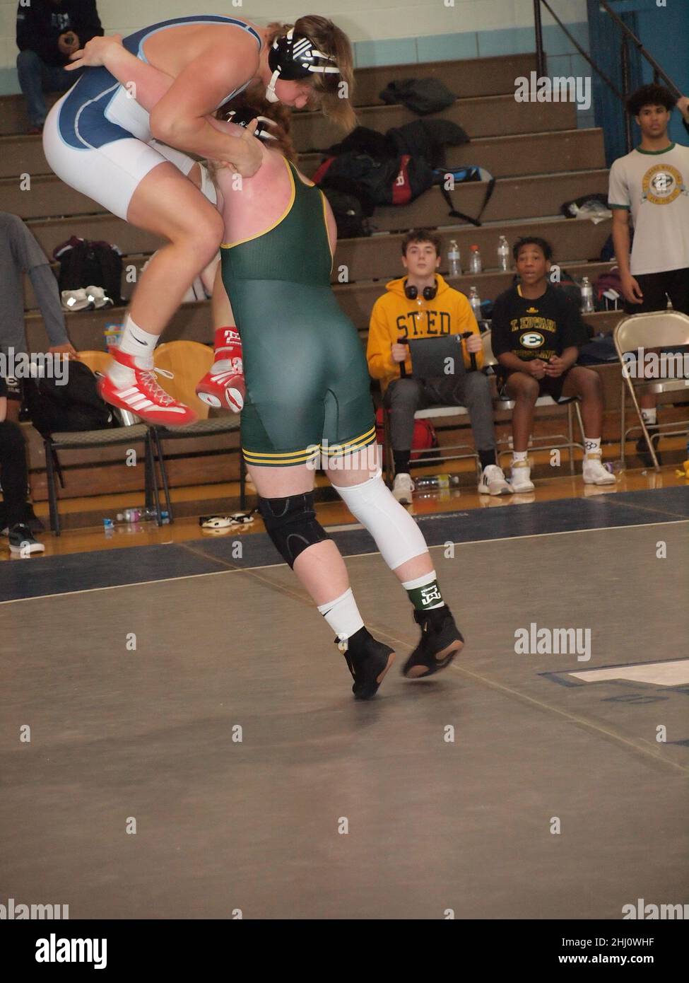 High school wrestling at Wyoming Seminary in Pennsylvania. Wyoming is