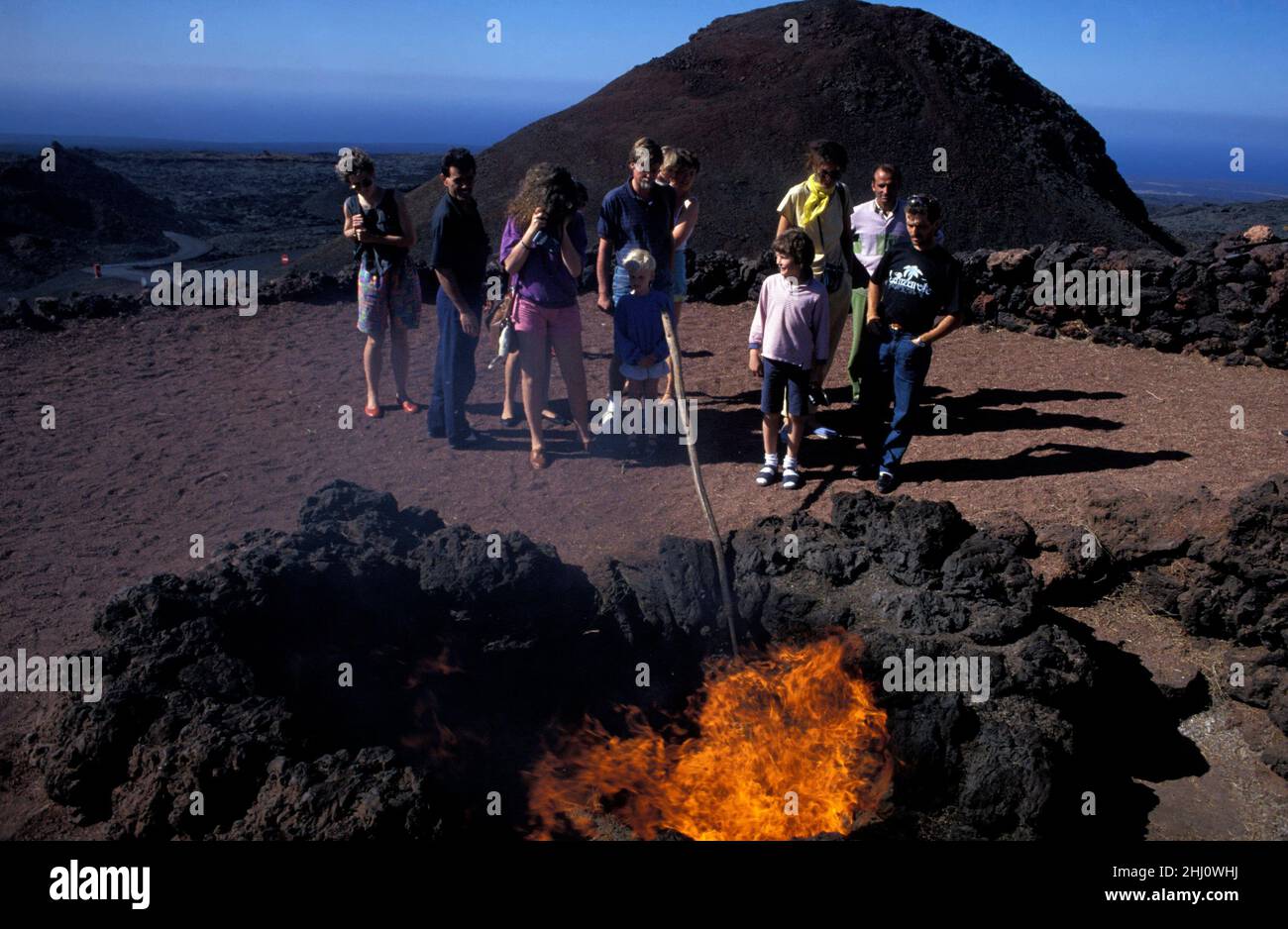 Timanfaya national park, Lanzarote, Canary Islands, Spain Stock Photo