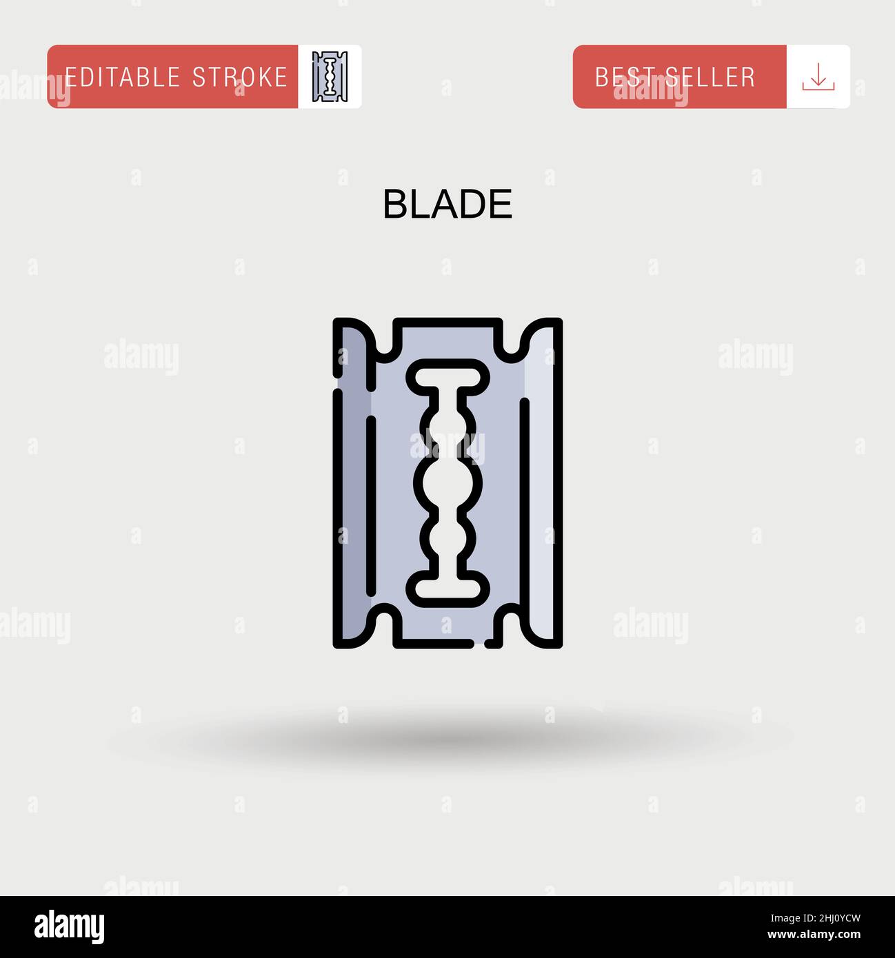 Blade Simple vector icon Stock Vector Image & Art Alamy