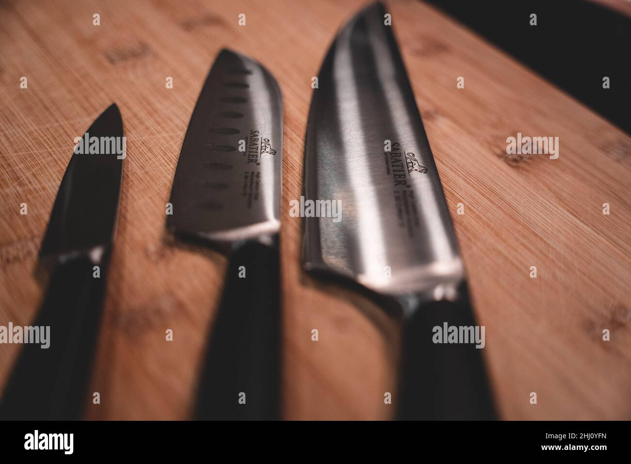 kitchen knives Stock Photo